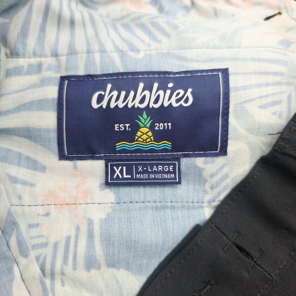 Chubbies Everywear Pants Men 36x30 Black Performance Tapered Chino Elastic Waist